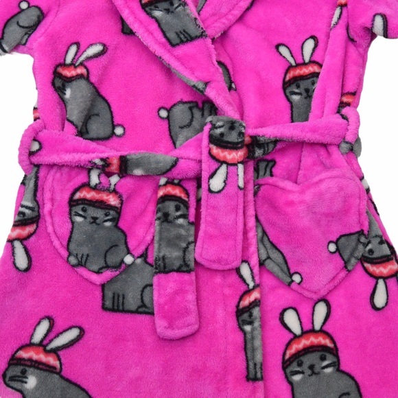 Cuddl Duds Pajamas Cuddl Duds Kids Plush Robe With Pockets Size 6x